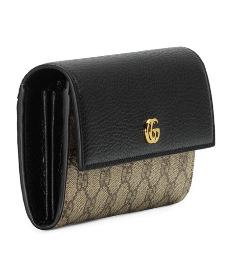 gucci gg leather continental wallet|gucci continental wallets for women.